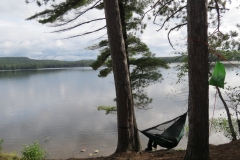 Hammock facing White Trout Lake, Algonquin Park