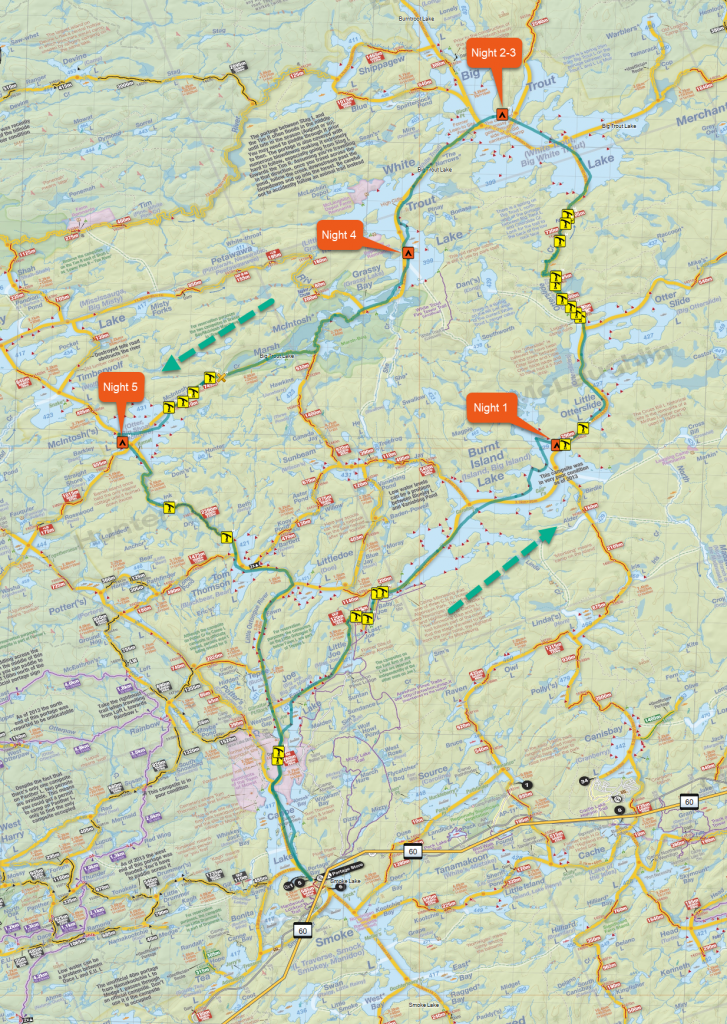 Big Trout Lake Loop Algonquin Trip Logs Canoe Canuck